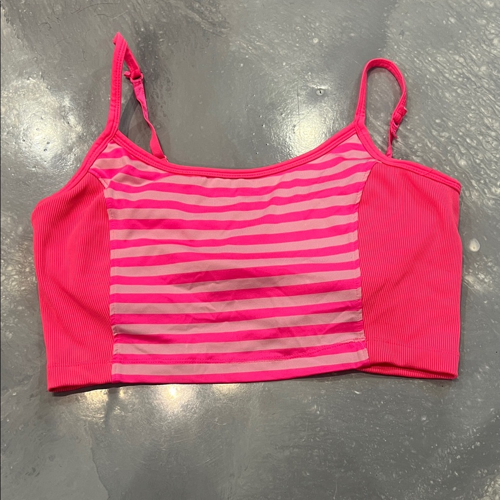 Pink Striped Women's Top